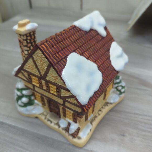 MJ HUMMEL GOEBEL Christmas Hawthorne VILLAGE Bakery W/ Light & COA - Picture 5 of 8